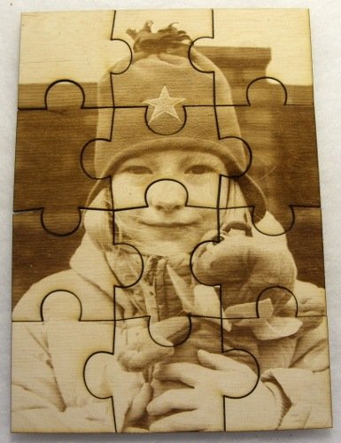 grawerowanie laserowe nr 20 zdjęcie grawerowane na sklejce brzozowej jako puzzle