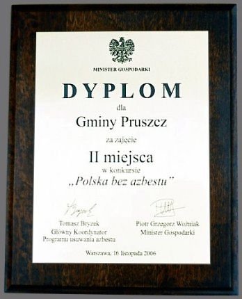 dyplom, dyplomy nr 20 Dyplom grawerowany w mosidzu szlifowanym