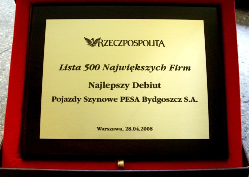 dyplom, dyplomy nr 50 Dyplom grawerowany w mosidzu szlifowanym