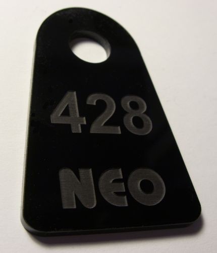 Numerki do szatni nr 31 Numerek grawerowany - plexi czarna 3 mm ( grawerowanie laserowe)