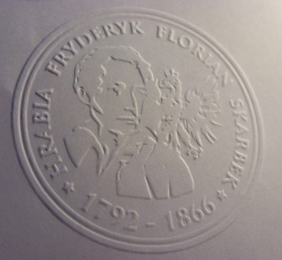 grawerowanie laserowe nr 40 Odcisk stempla suchego na papierze