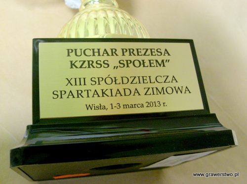 Tabliczki okolicznociowe grawerowane nr 88 plakietka grawerowana - mosidz szlifowany