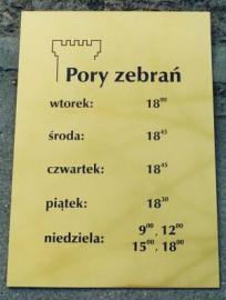 szyldy aluminiowe grawerowane nr 18 Szyld grawerowany - aluminium anodowane złoty błysk