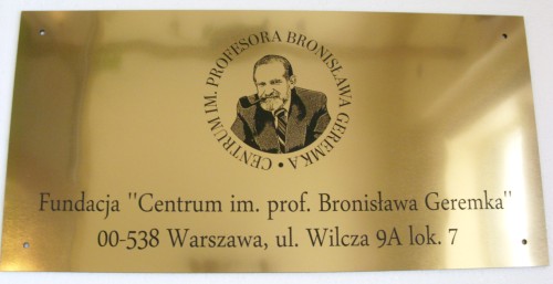 szyldy z laminatu nr 42 Szyld grawerowany w laminacie metalizowanym złotym