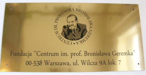 szyldy z laminatu nr 42 Szyld grawerowany w laminacie metalizowanym zotym