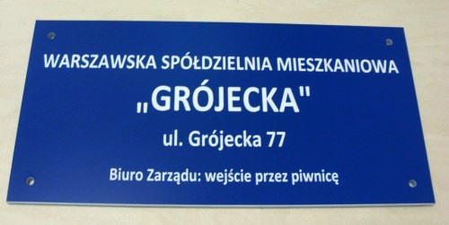 szyldy z laminatu nr 71 Szyld grawerowany z laminatu