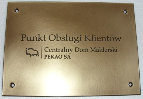 szyldy mosiężne nr 56 