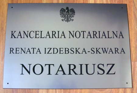 szyldy dla notariuszy nr 2 