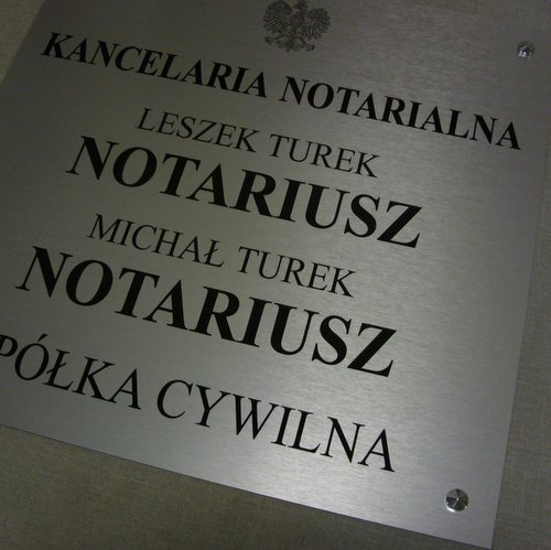 szyldy dla notariuszy nr 35 