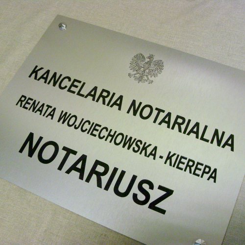 szyldy dla notariuszy nr 47 