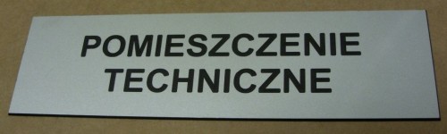 Tabliczka na drzwi grawerowana nr 35 Tabliczka grawerowana z laminatu  metalizowanego