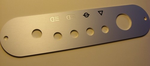 tabliczki znamionowe, pulpity nr 26 Pulpit grawerowany maszynowo - aluminium anodowane srebrny mat