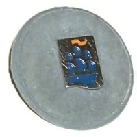 Znaczki firmowe grawerowane nr 12 Znaczek niklowany - wypenienie emali akrylow